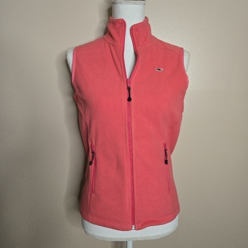 NWT Vineyard Vines Fleece Vest Pink